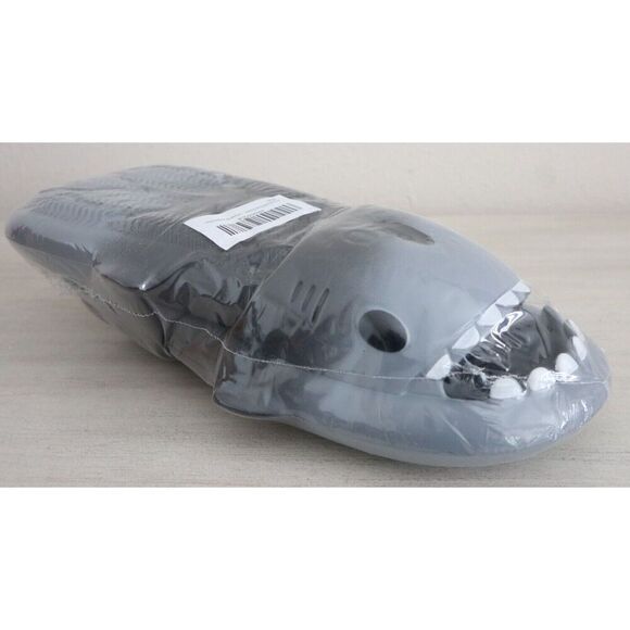 Aloiyue Unisex 40-41 Men 8 Wmn 9-9.5 Gray Shark Thickness Upgrade Beach Slides - Picture 1 of 5